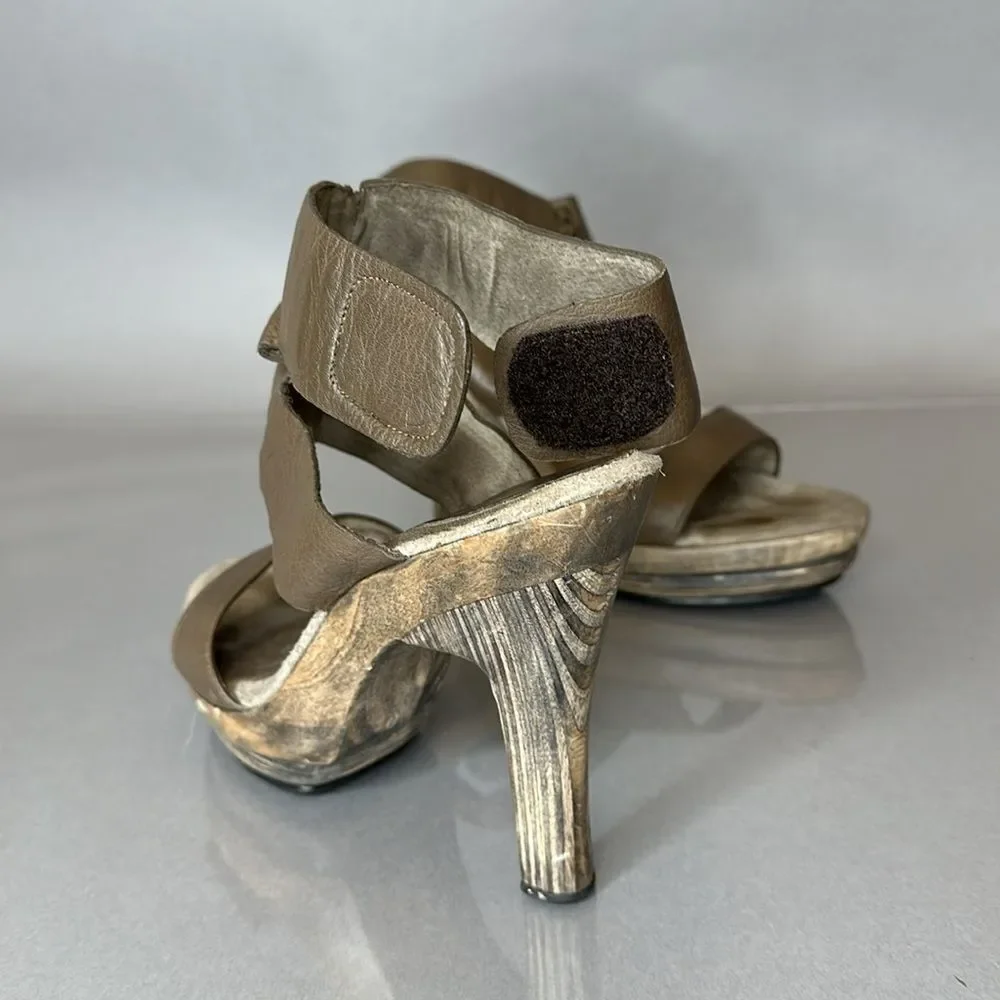 Calleen Cordero x Cordero Platform Leather Heels – Size 9 (A-1512)